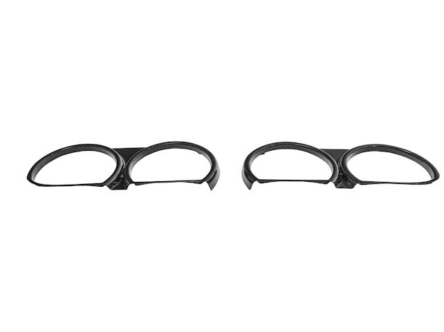 15-23 CHALLENGER CARBON FIBER HEADLIGHT TRIM COVER W/ FRONT GRILLE INSERT